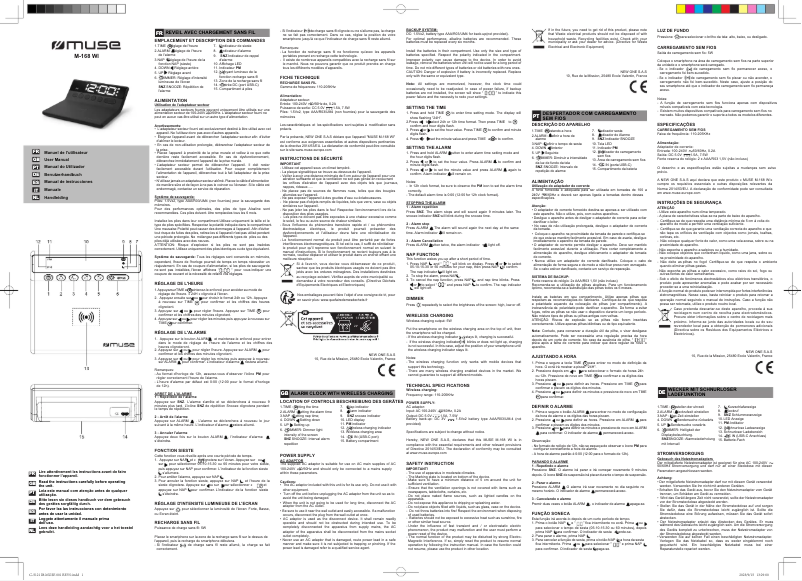 Image de la première page du manuel de l'appareil M-168 WI