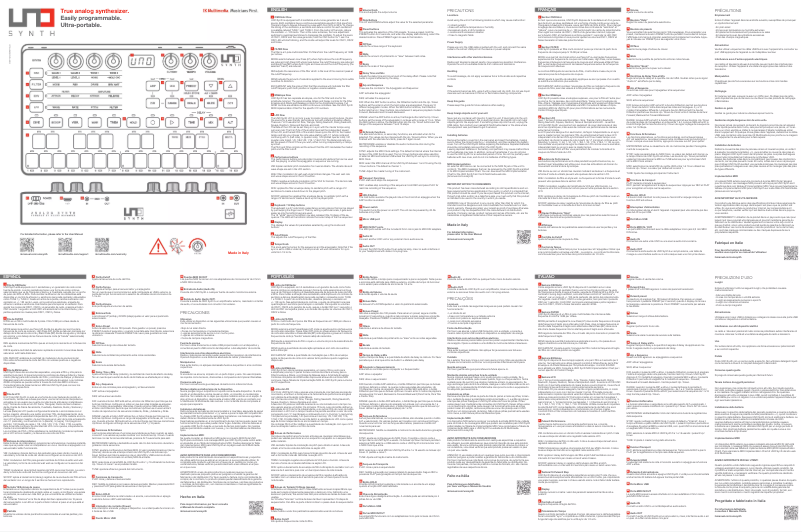 Page n°1 - Manuel utilisateur IK Multimedia UNO Synth