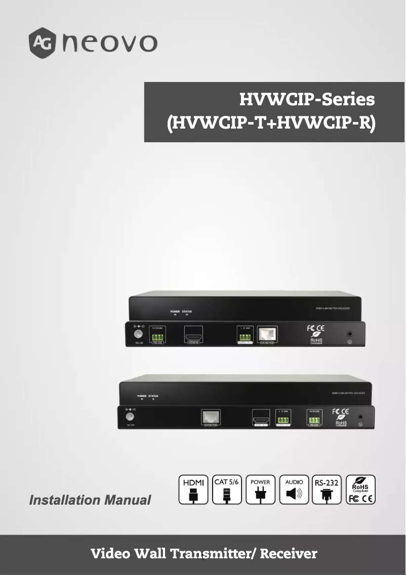 Image de la première page du manuel de l'appareil HVWCIP-R