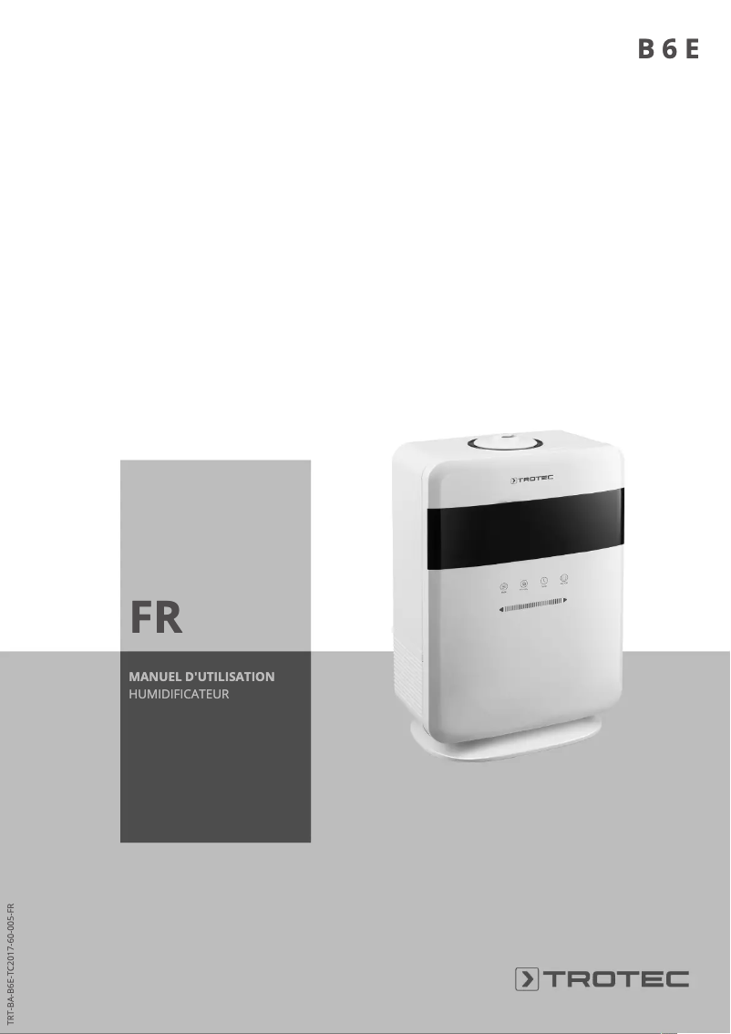 Page n°1 - Manuel utilisateur Trotec B 6 E