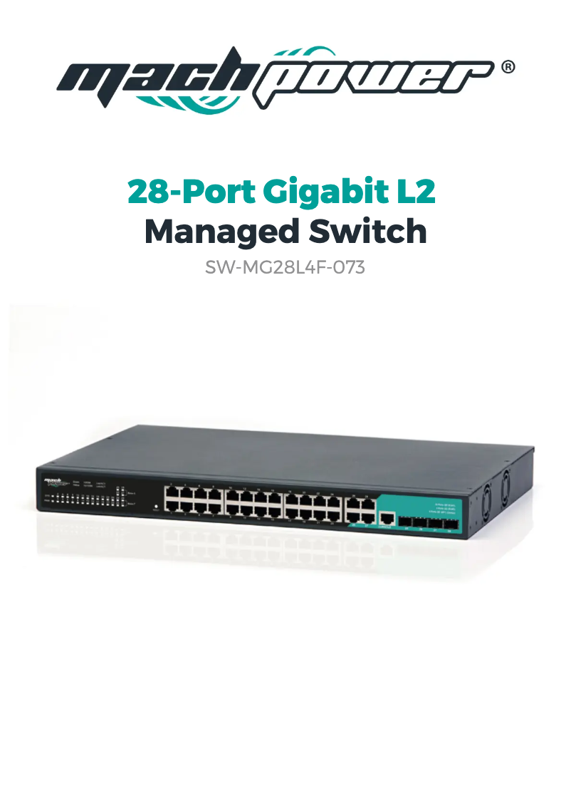 Image de la première page du manuel de l'appareil SW-MG28L4F-073