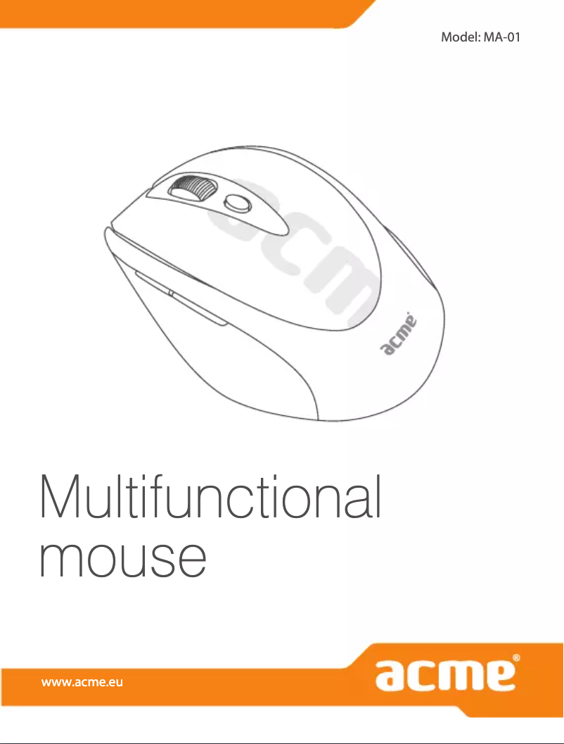 Image de la première page du manuel de l'appareil MA01