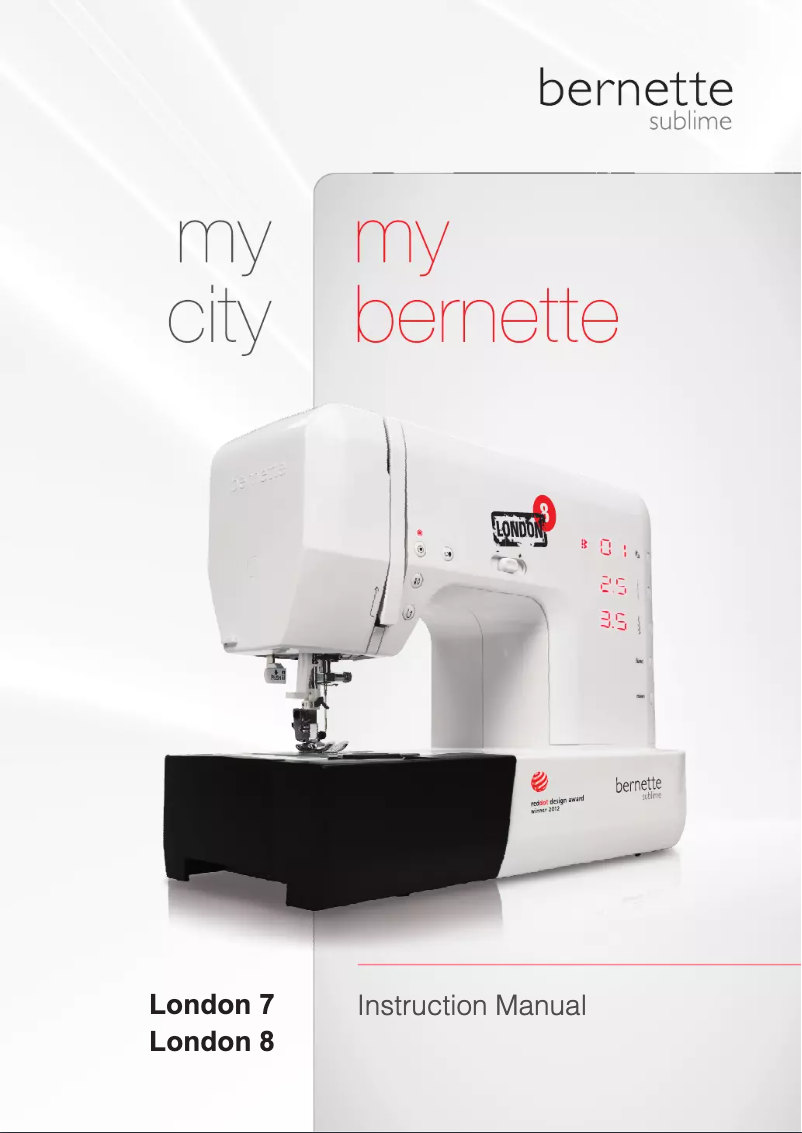 Page n°1 - Manuel utilisateur Bernina Bernette London-7