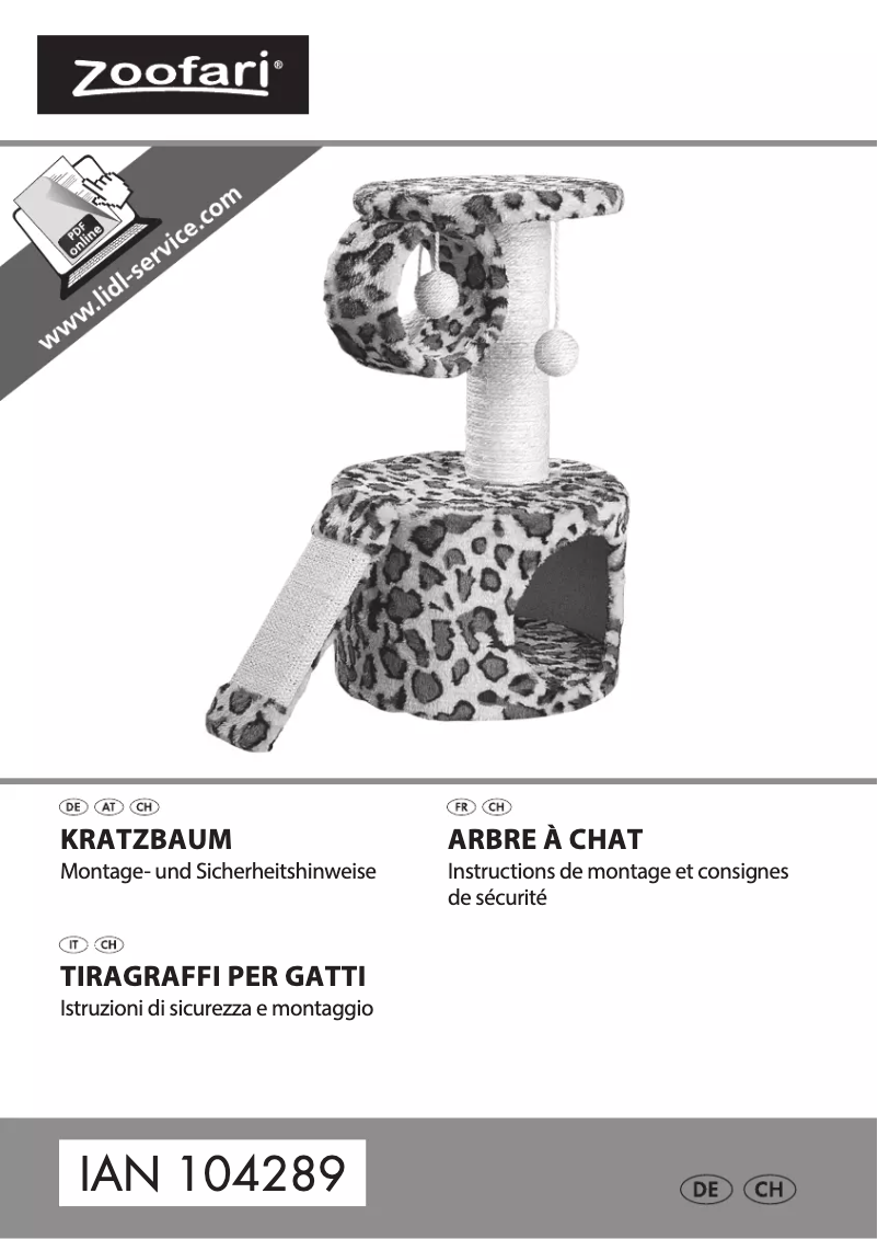 Página 1 del manual Manual de usuario Zoofari IAN 104289