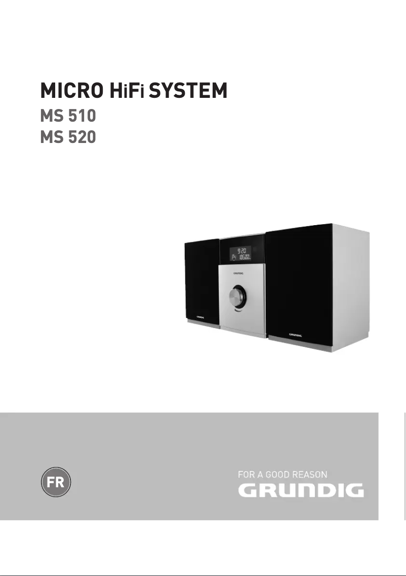 Page 1 de la notice Manuel utilisateur Grundig MS 510