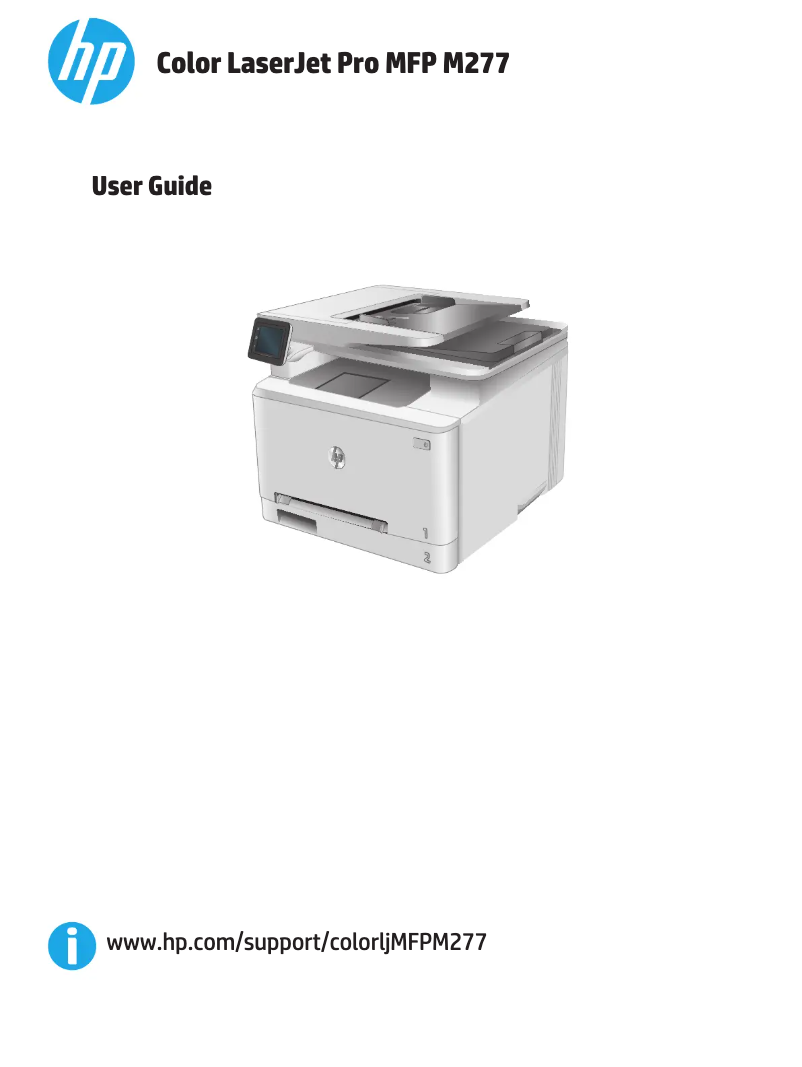 Page 1 de la notice Manuel utilisateur HP Color LaserJet Pro MFP M277dw