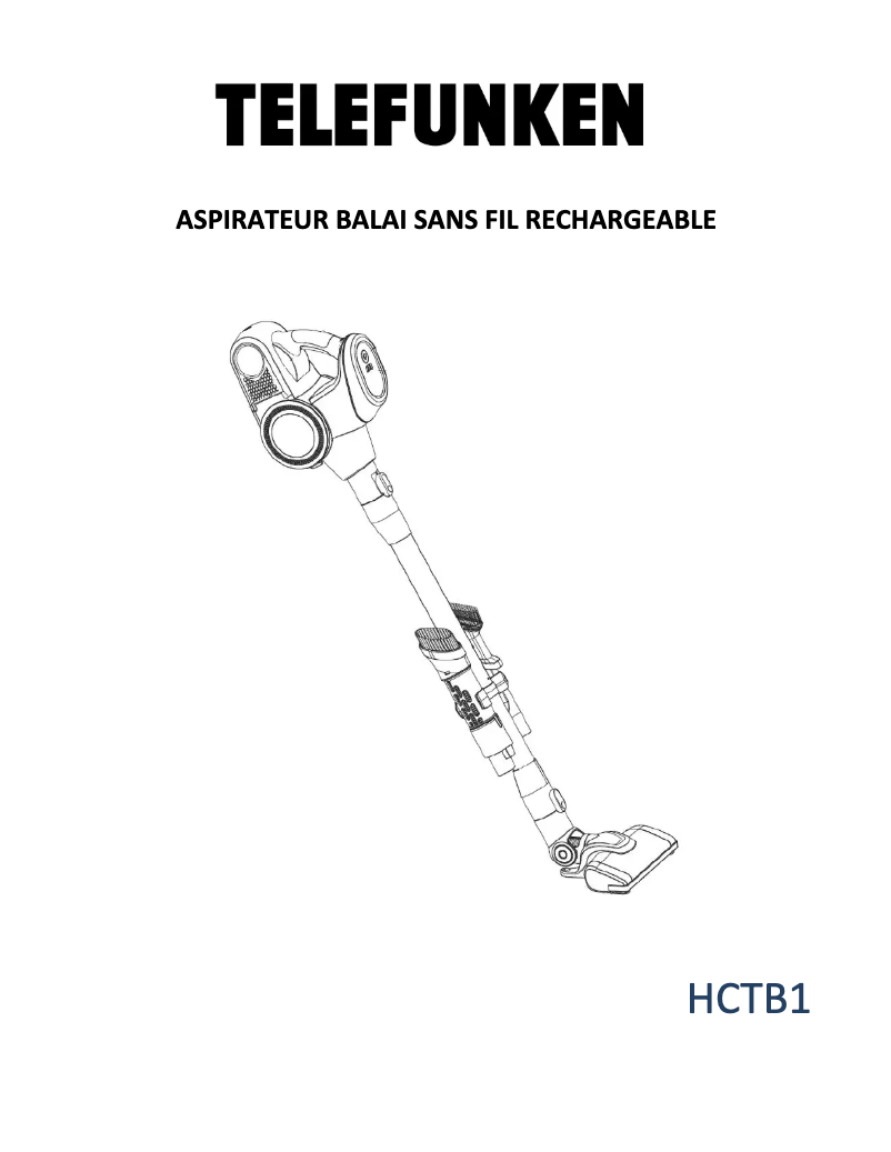 Page n°1 - Manuel utilisateur Telefunken HCTB-1
