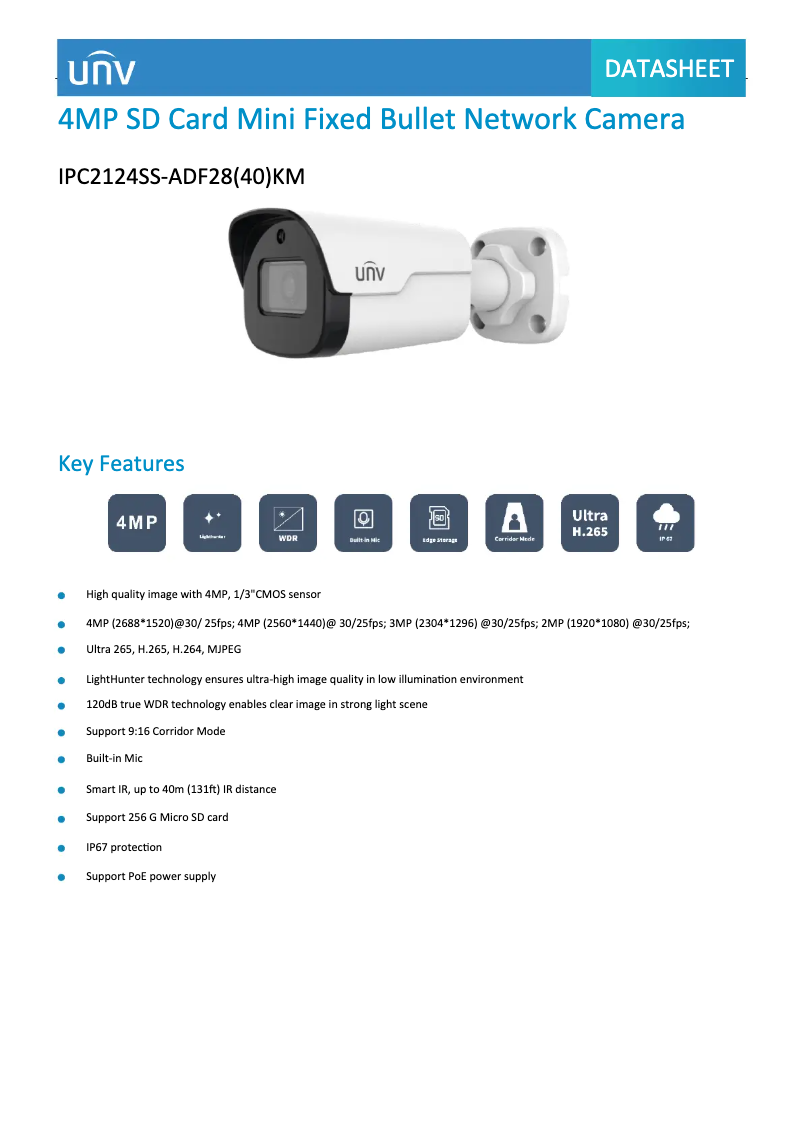 Image de la première page du manuel de l'appareil IPC2124SS-ADF28(40)KM