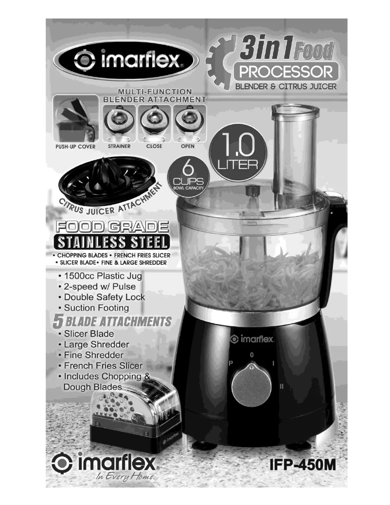 Page 1 de la notice Manuel utilisateur Imarflex IFP-450M