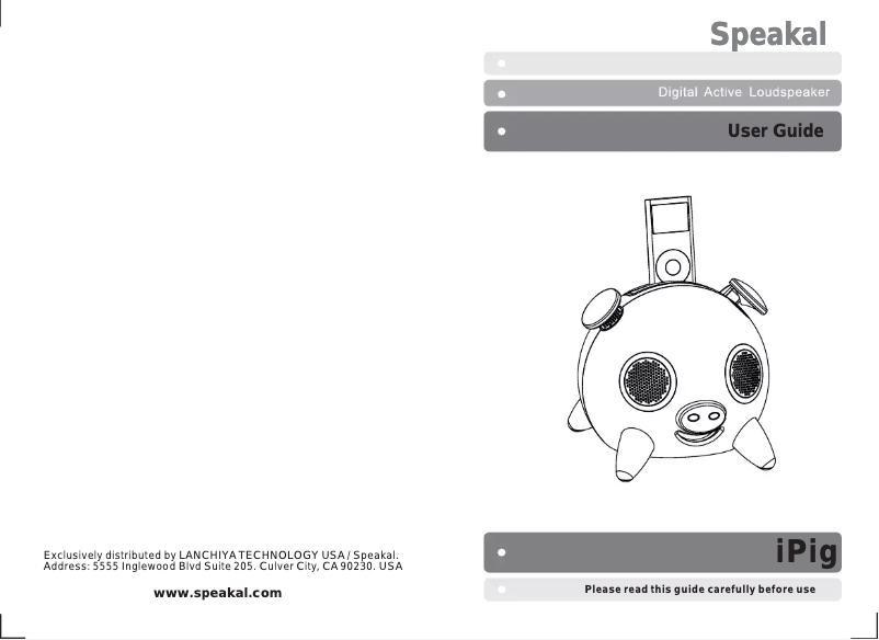 Image de la première page du manuel de l'appareil iPig