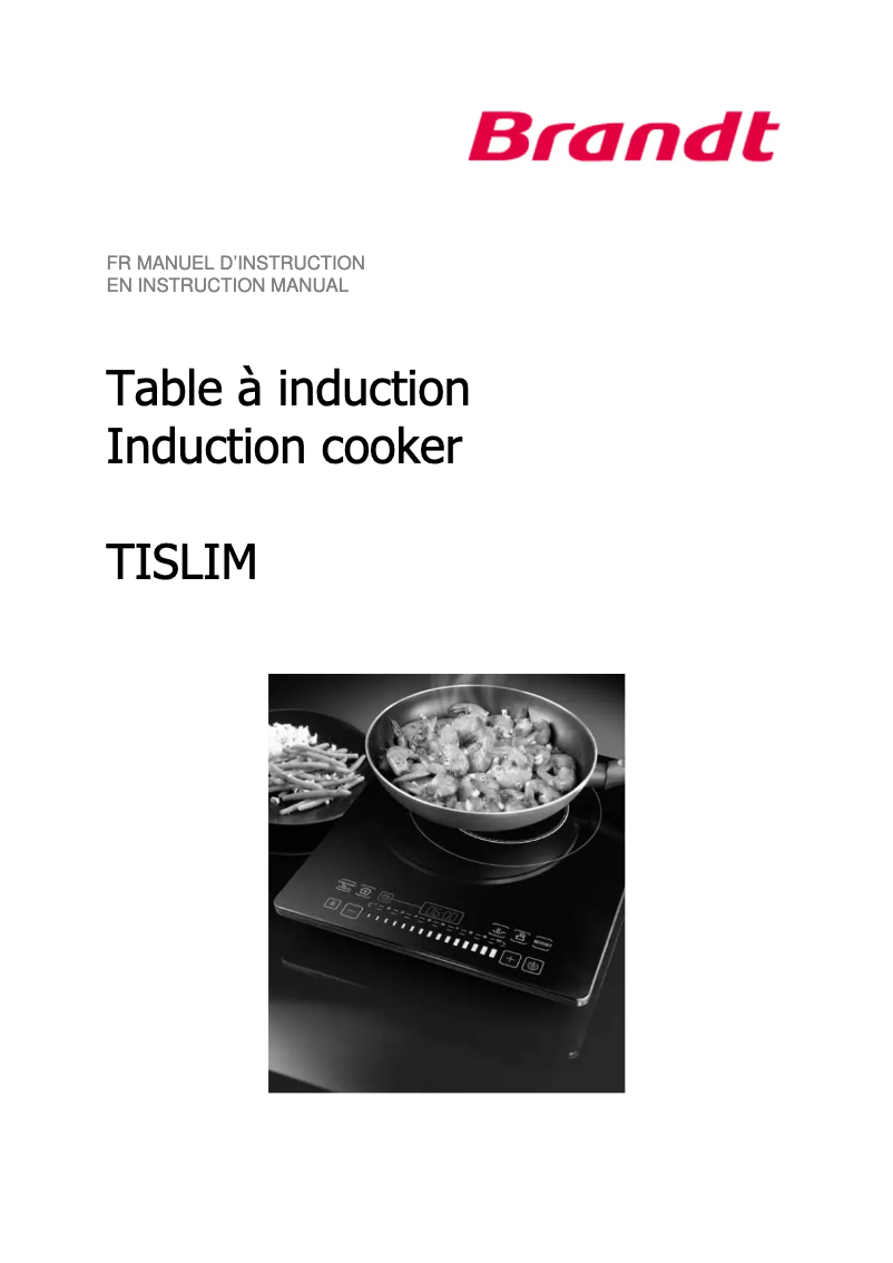 Image de la première page du manuel de l'appareil TISLIM