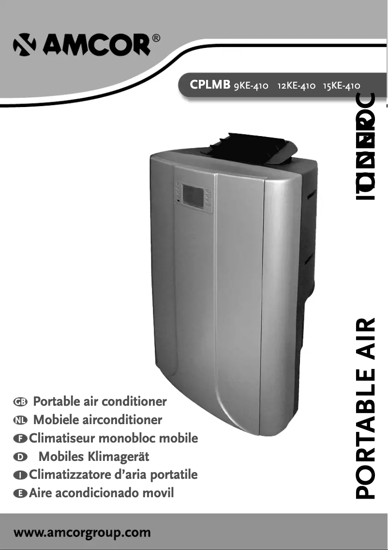Page n°1 - Manuel utilisateur Amcor CPLMB 12KE-410
