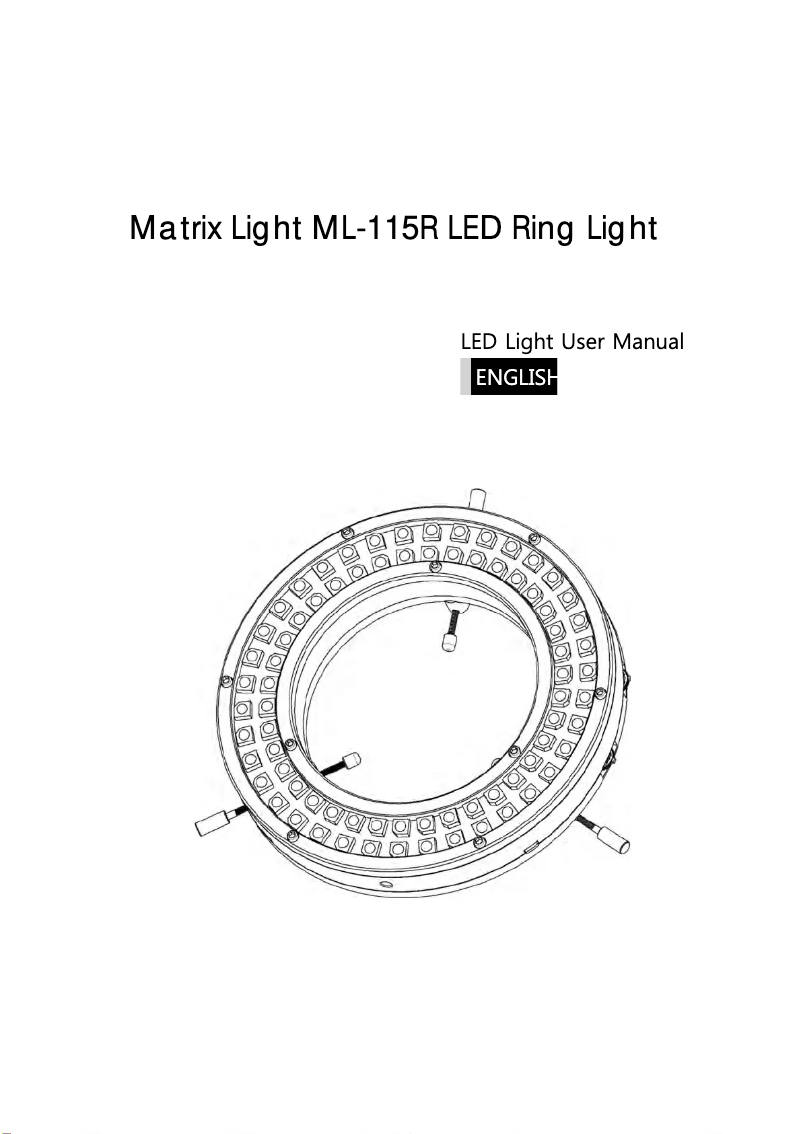 Página 1 del manual Manual de usuario Matrix Light ML-115R