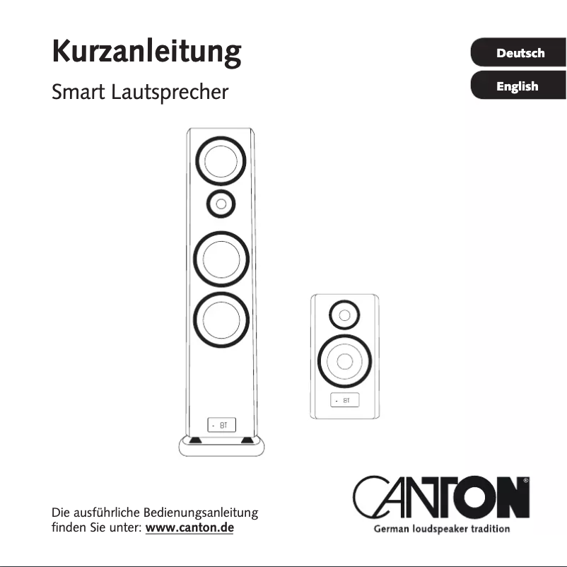 Page 1 de la notice Manuel utilisateur Canton GLE 3