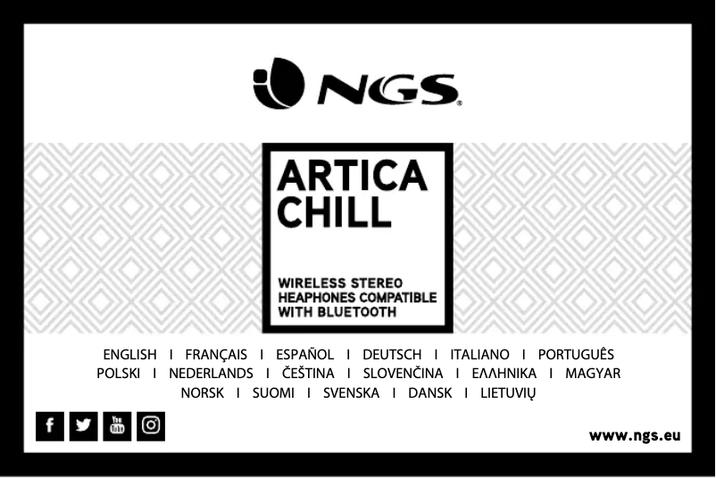 Page n°1 - Manuel utilisateur NGS Artica Chill