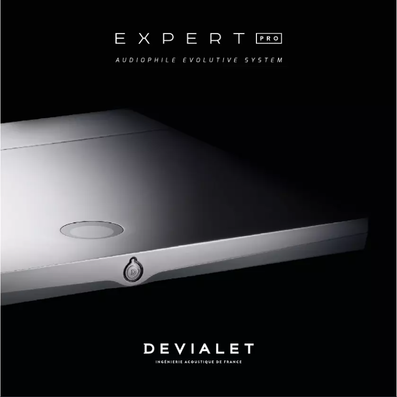 Page n°1 - Manuel utilisateur Devialet Expert 220 Pro