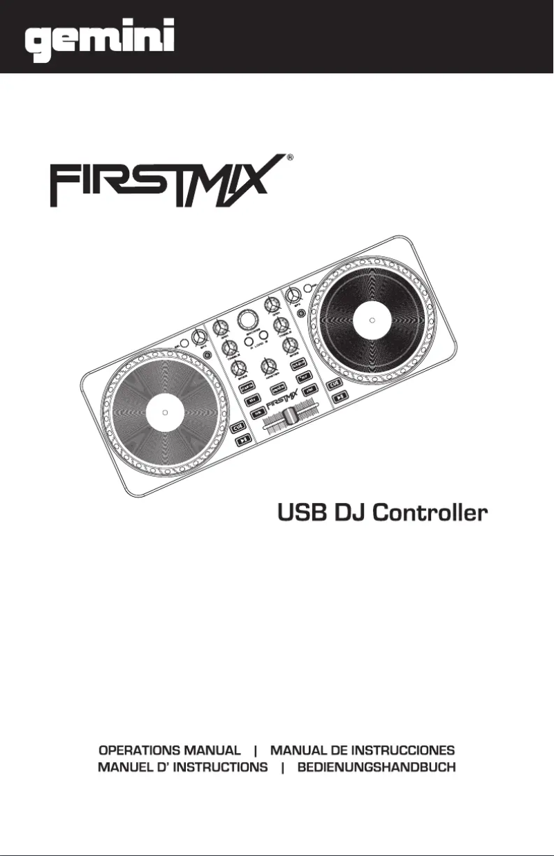 Página 1 del manual Manual de usuario Gemini FirstMix