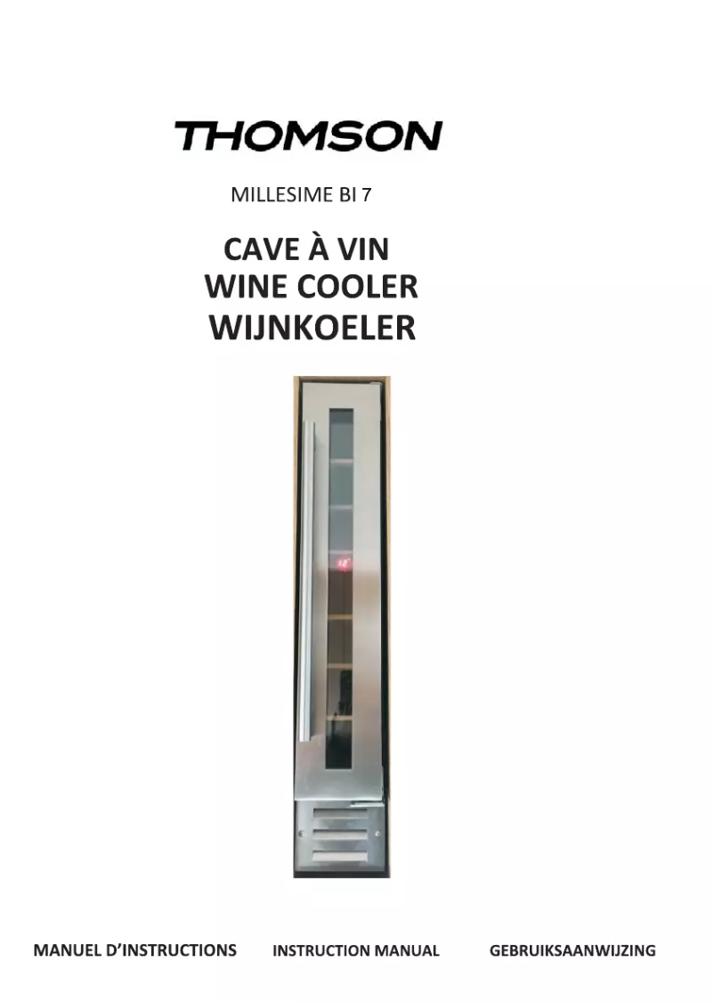 Page n°1 - Manuel utilisateur Thomson Millesime BI 7