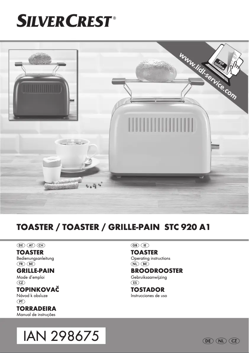 Page n°1 - Manuel utilisateur SilverCrest STC 850 C1