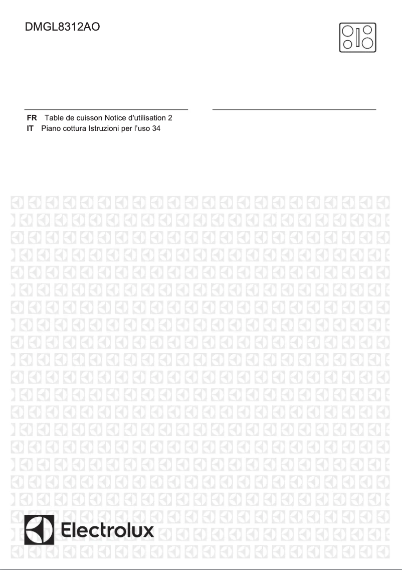 Page 1 de la notice Manuel utilisateur Electrolux DMGL8312AO