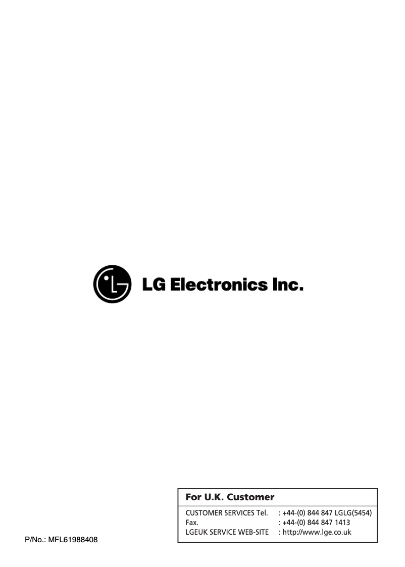 Page 1 de la notice Manuel utilisateur LG F1056QD1