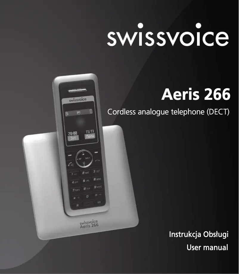 Page n°1 - Manuel utilisateur Swissvoice Aeris 266