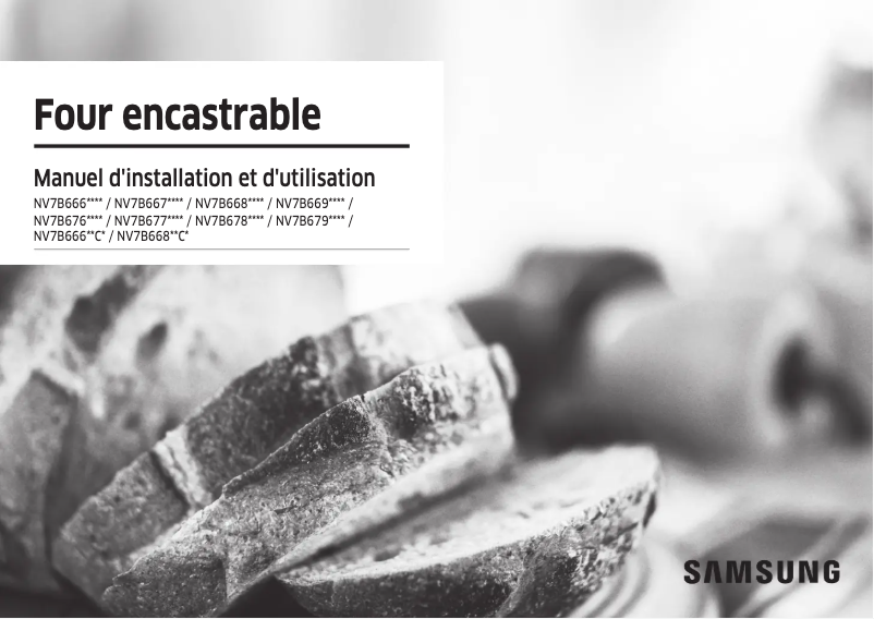Page 1 de la notice Manuel utilisateur Samsung NV7B6675CAN