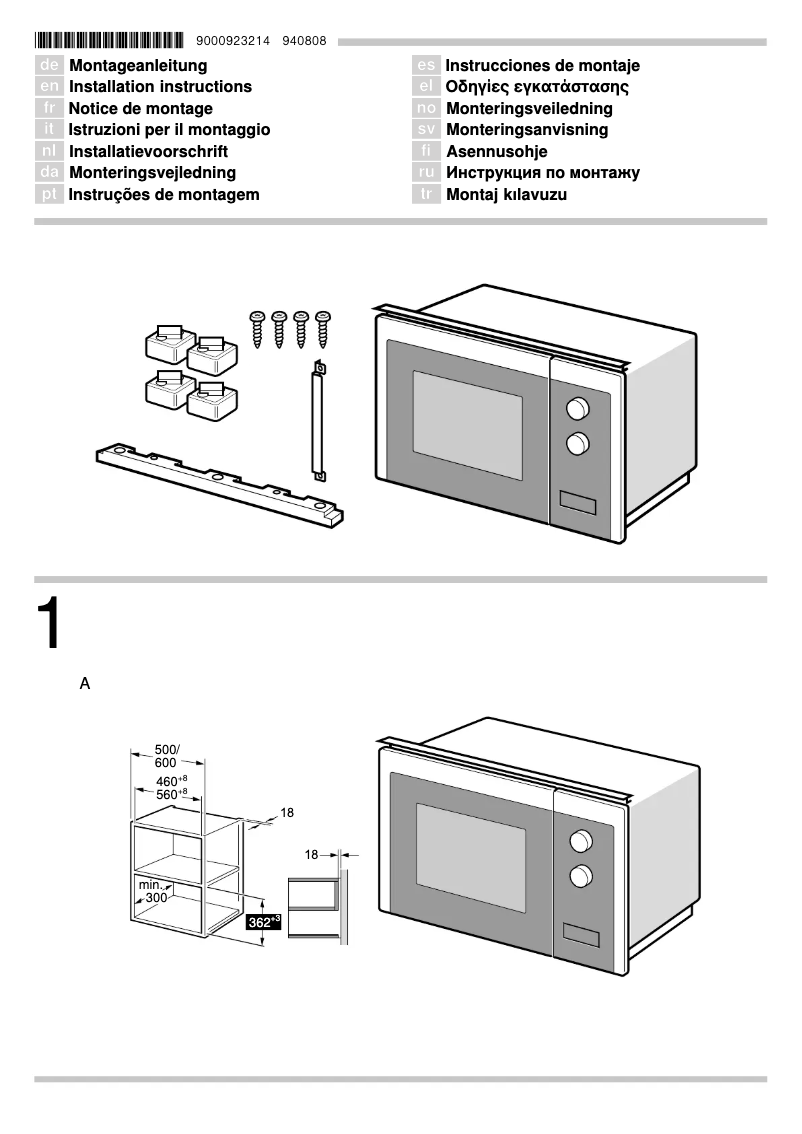 Page 1 de la notice Guide d'installation Blaupunkt 5MA16100
