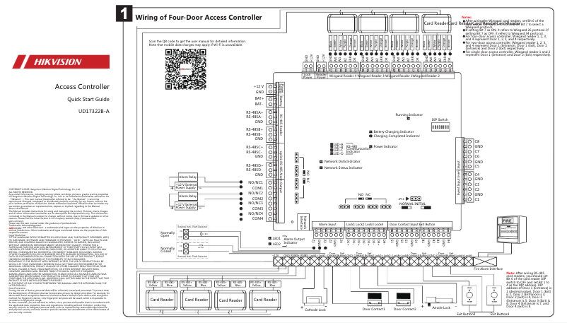 Page n°1 - Guide de démarrage rapide Hikvision DS-K2601-G