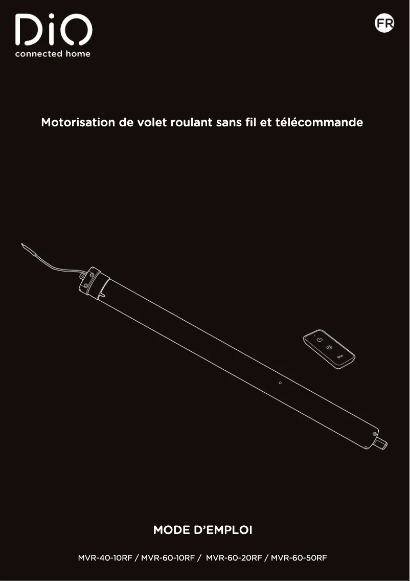 Image de la première page du manuel de l'appareil MVR-60-10RF