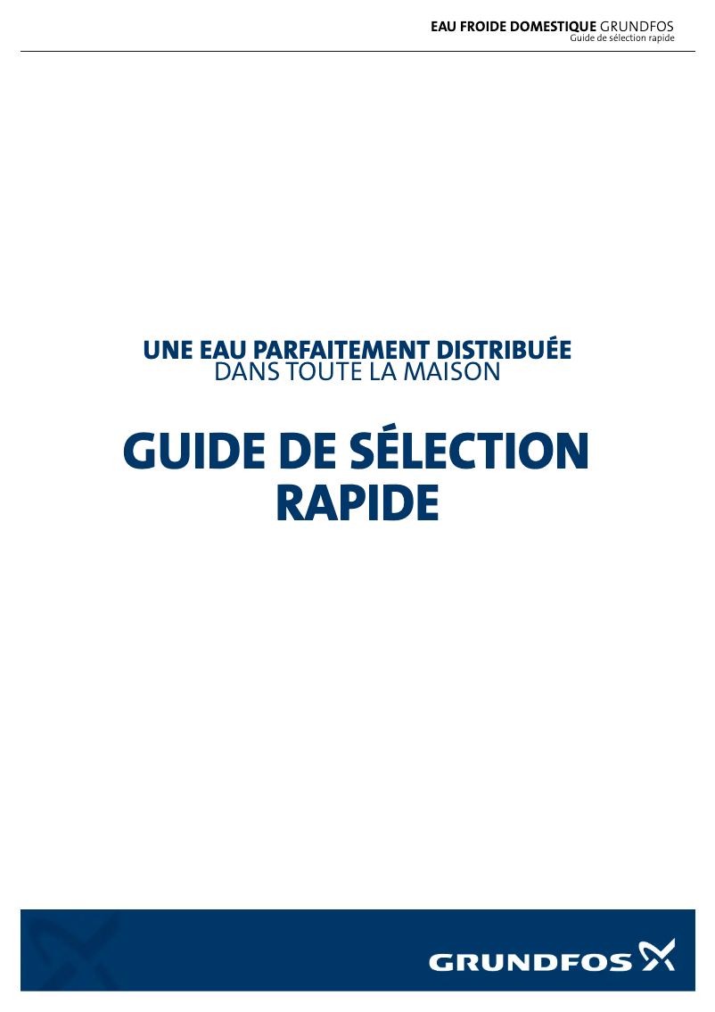 Page 1 de la notice Brochure Grundfos JP 4-47