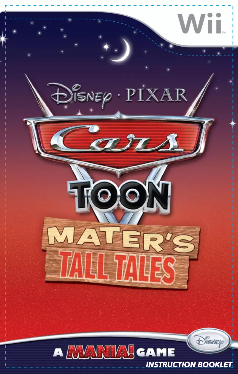 Image de la première page du manuel de l'appareil Cars - Maters Tall Tales (Wii)