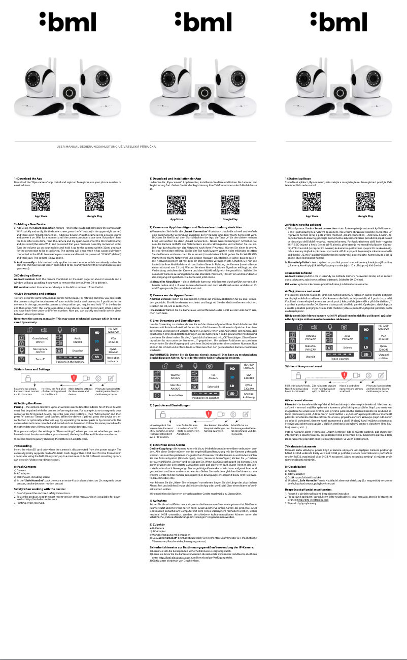 Page 1 de la notice Manuel utilisateur BML Safe Eye360
