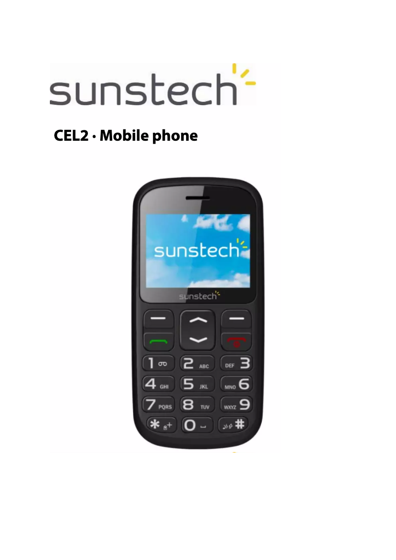Page n°1 - Manuel utilisateur Sunstech CEL2