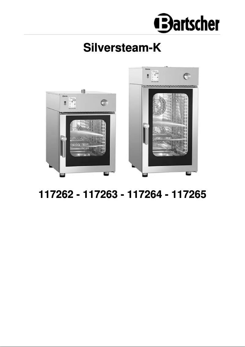 Page 1 de la notice Manuel utilisateur Bartscher Silversteam-K 117265