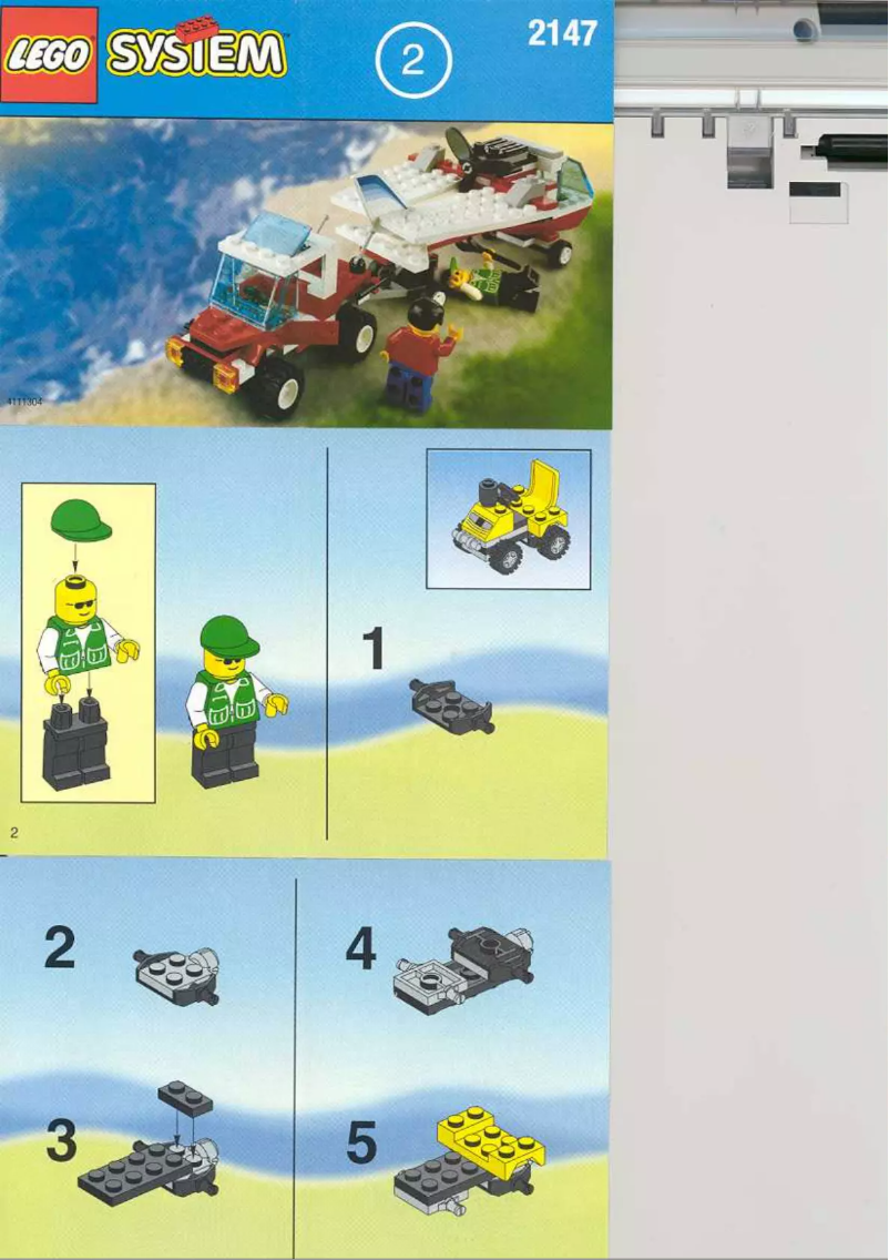 Page 1 de la notice Manuel utilisateur Lego City 2147