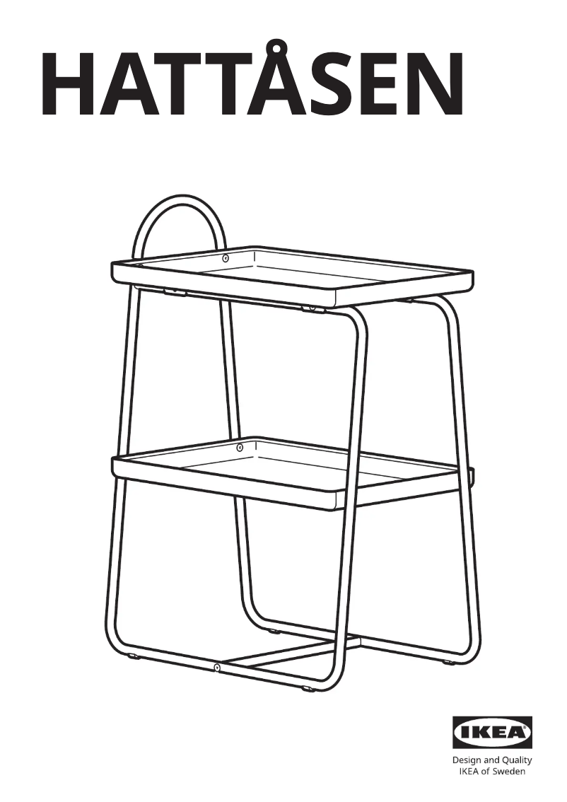 Page 1 de la notice Manuel utilisateur Ikea HATTÅSEN 205.692.32
