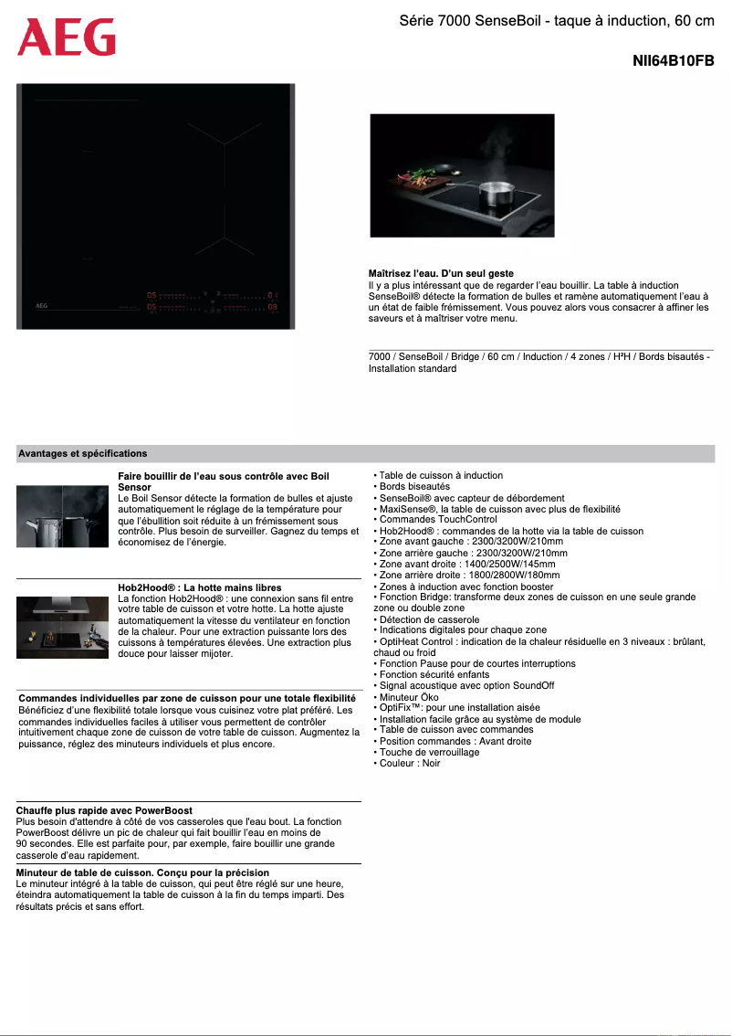 Image de la première page du manuel de l'appareil NII64B10FB