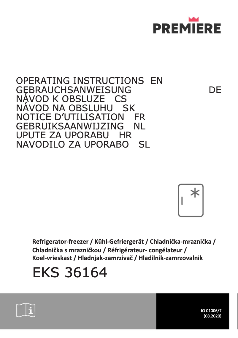 Page n°1 - Manuel utilisateur Amica EKS 36164