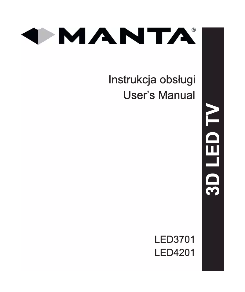 Page 1 de la notice Manuel utilisateur Manta LED4201