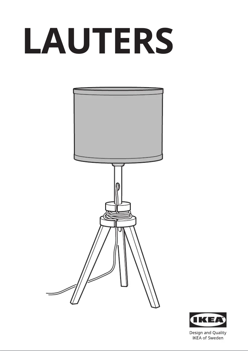 Image de la première page du manuel de l'appareil LAUTERS 704.049.03