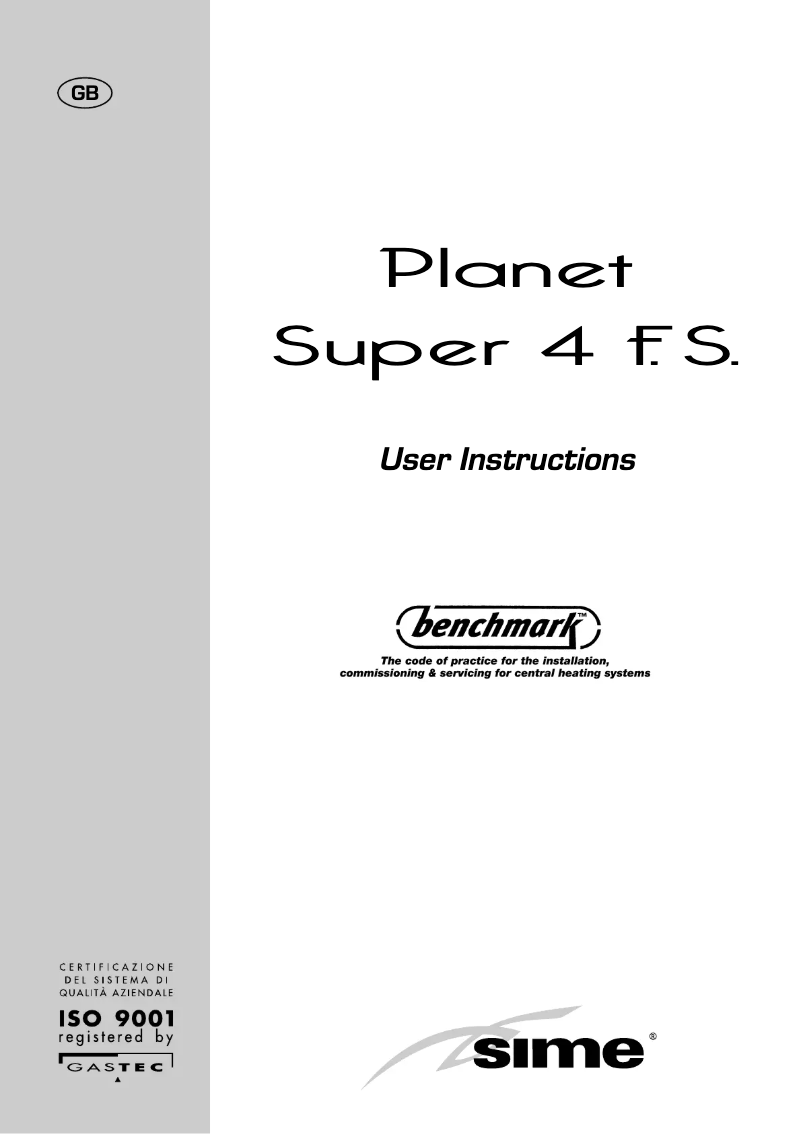 Image de la première page du manuel de l'appareil Planet Super 4 F.S.