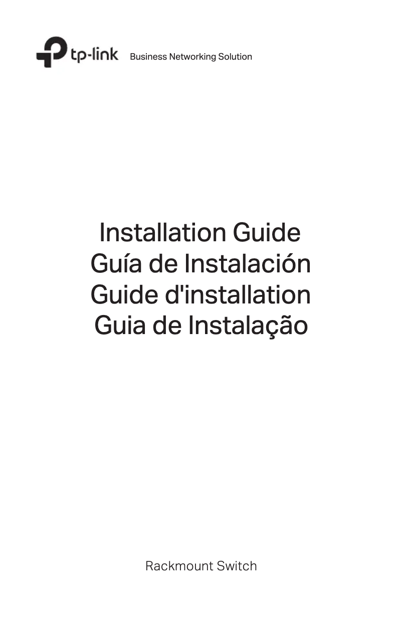 Page 1 de la notice Guide d'installation TP-Link JetStream TL-SG2424P