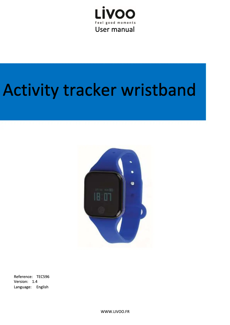 Page 1 de la notice Manuel utilisateur Livoo TEC596