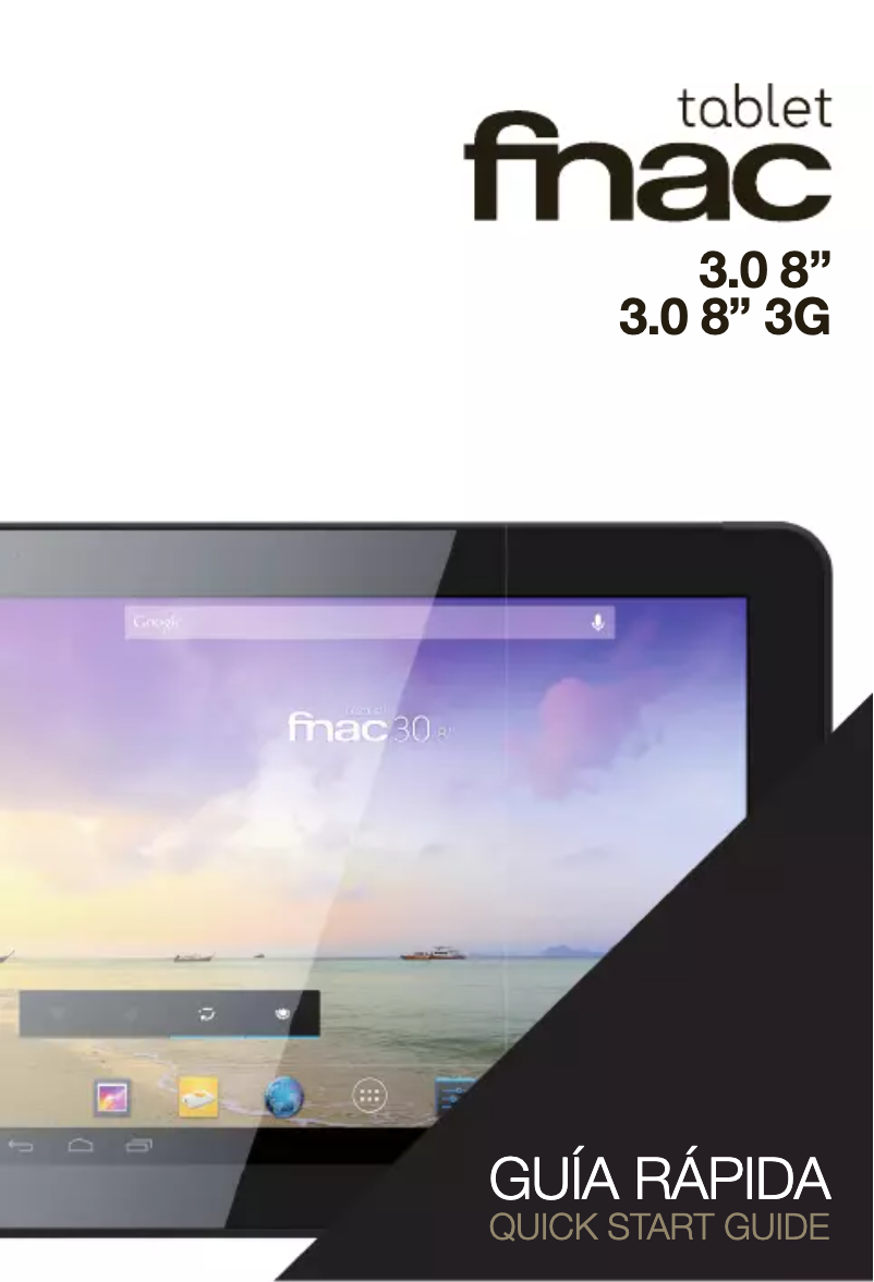 Page 1 de la notice Manuel utilisateur bq Fnac 3.0 8
