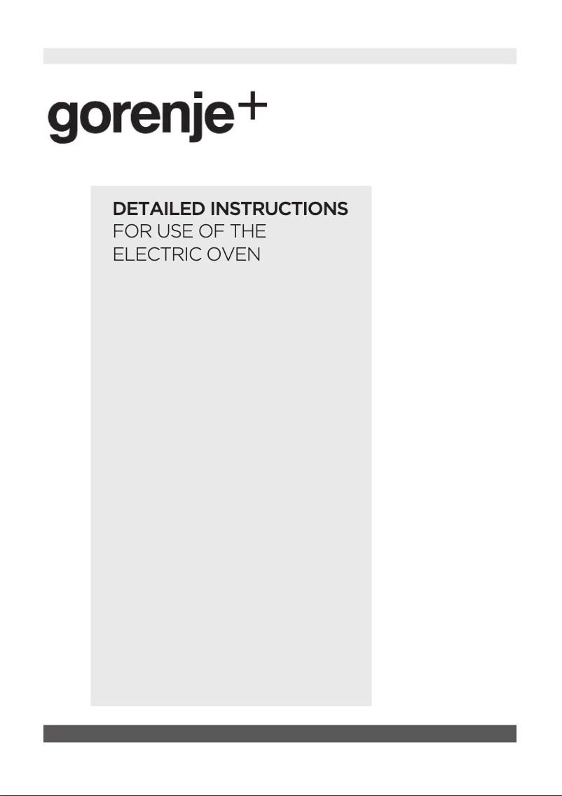 Page n°1 - Manuel utilisateur Gorenje GO978B