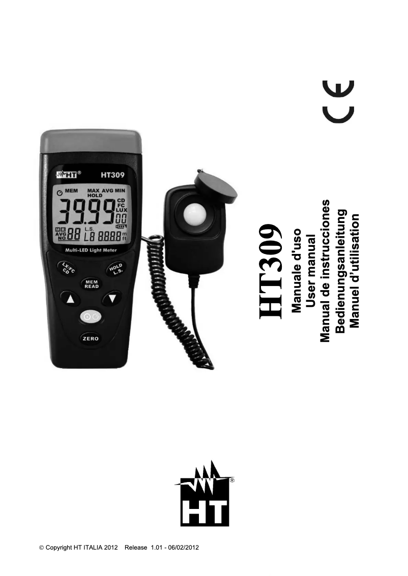 Image de la première page du manuel de l'appareil HT309