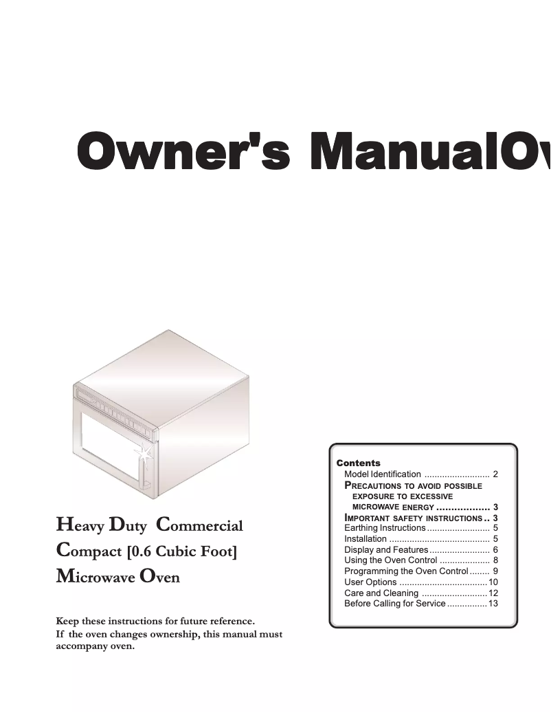 Page 1 de la notice Manuel utilisateur ACP HDC18SD2