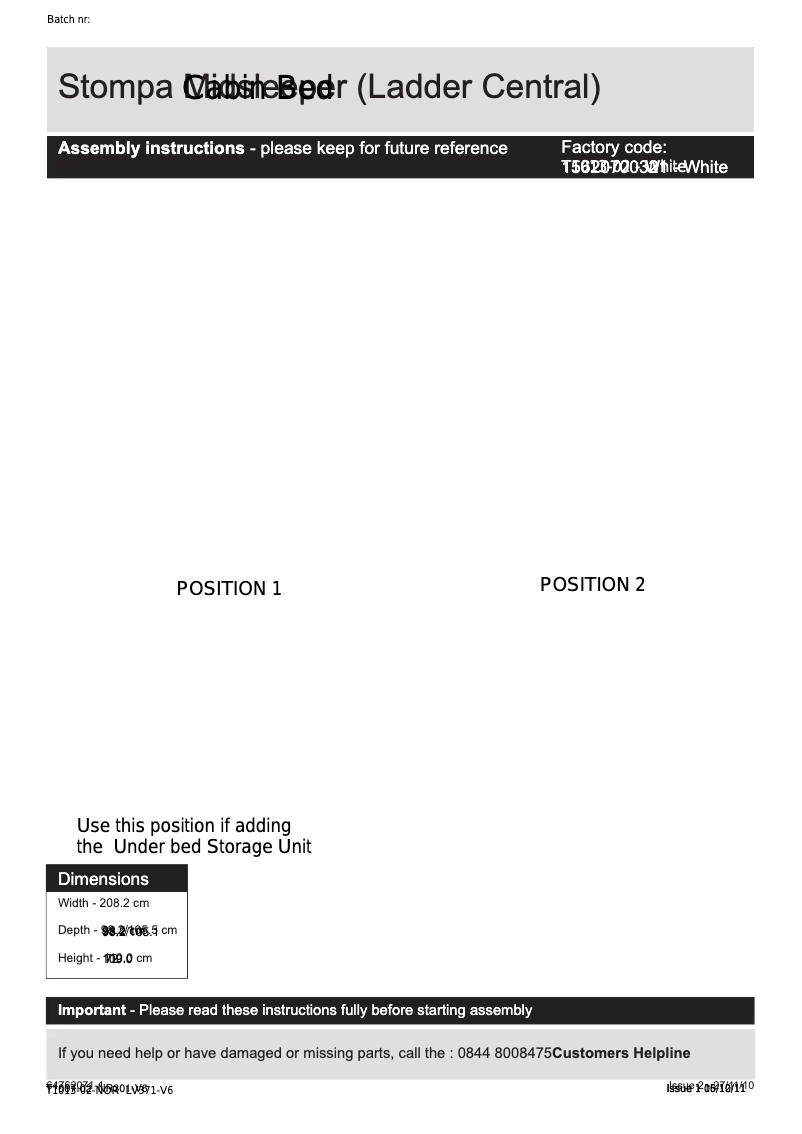 Page n°1 - Manuel utilisateur Stompa Uno Cabin