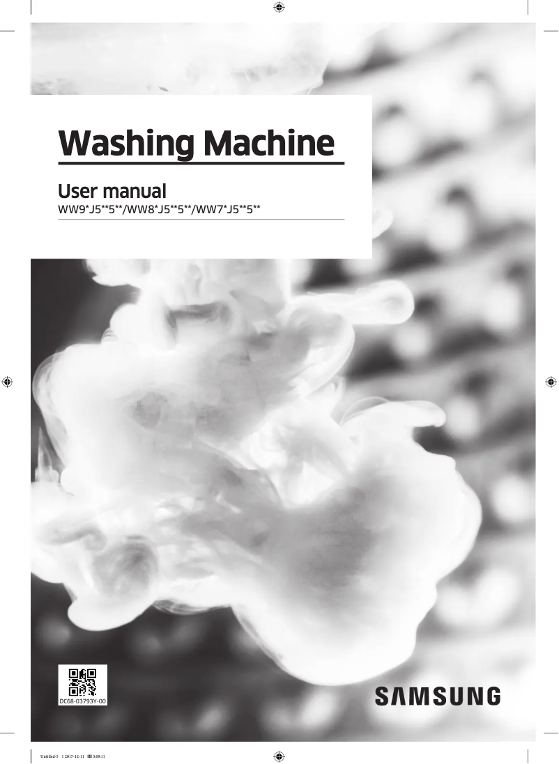 Page 1 de la notice Guide d'installation Samsung WW80J5555FX1